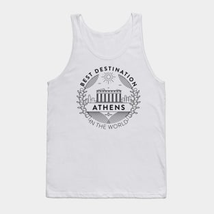 Athens Minimal Badge Design Tank Top